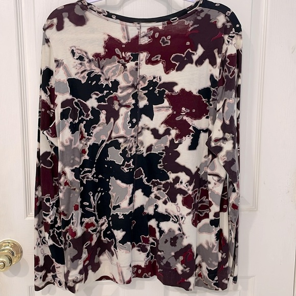 SIMPLY VERA VERA WANG Long Sleeve Textured Blouse size XL, EUC - Picture 7 of 9
